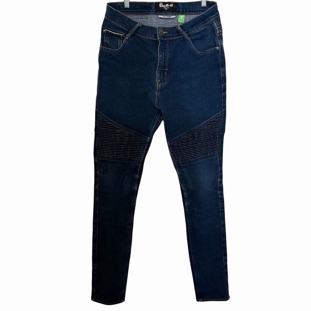 Bull-it Built To Ride CE AA Motorcycle Jeans Men’s 30R Skinny Armored Biker Pant
